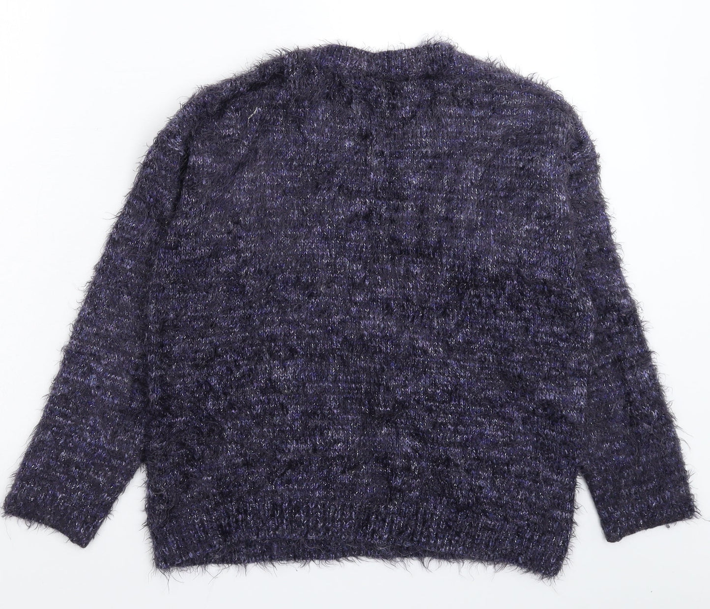 TU Womens Blue  Knit Pullover Jumper Size 10