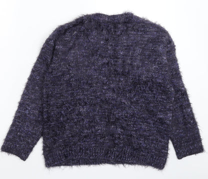 TU Womens Blue  Knit Pullover Jumper Size 10