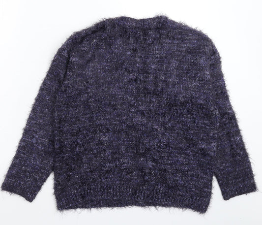 TU Womens Blue  Knit Pullover Jumper Size 10