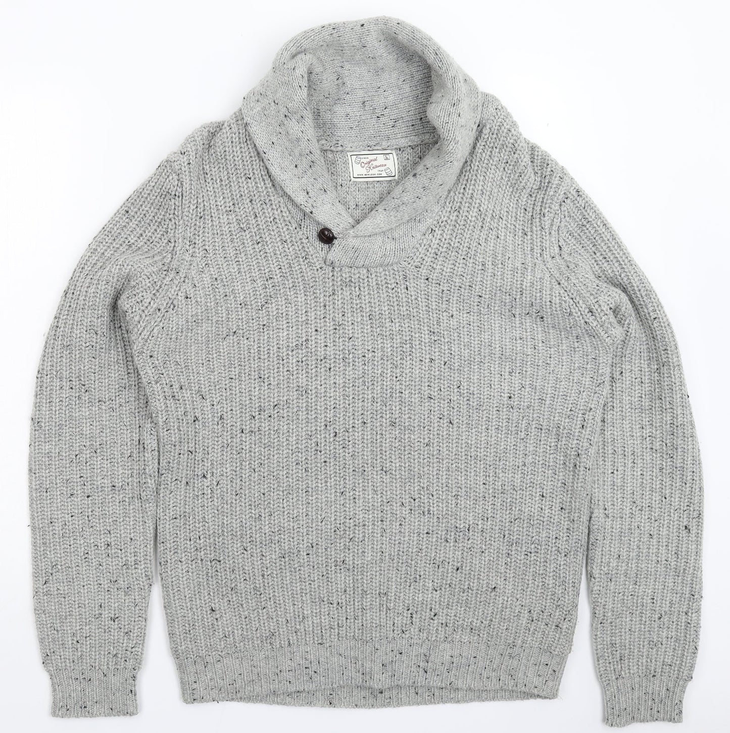 Womens UK Size L New Look Grey Pullover Jumper