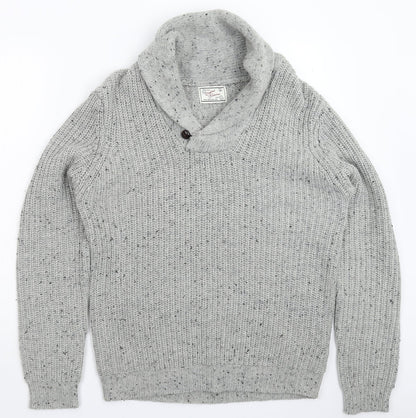 Womens UK Size L New Look Grey Pullover Jumper