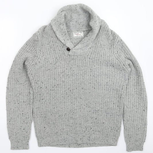 Womens UK Size L New Look Grey Pullover Jumper