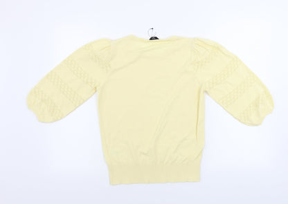 M&Co  Womens Yellow   Pullover Jumper Size 14