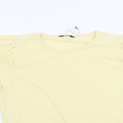 M&Co  Womens Yellow   Pullover Jumper Size 14