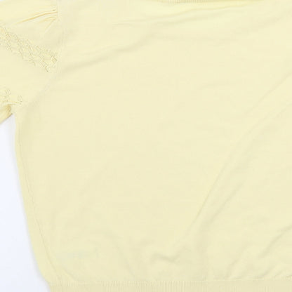 M&Co  Womens Yellow   Pullover Jumper Size 14