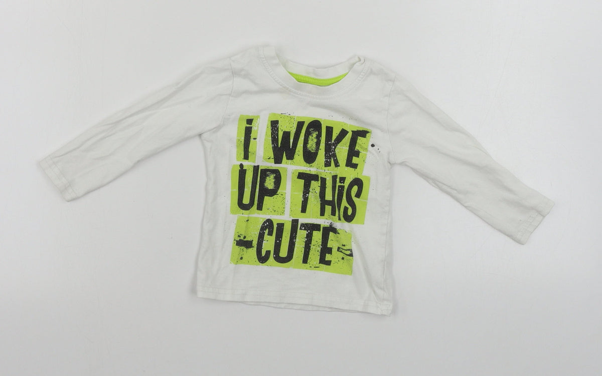 Primark  Boys White   Basic T-Shirt Size 12-18 Months