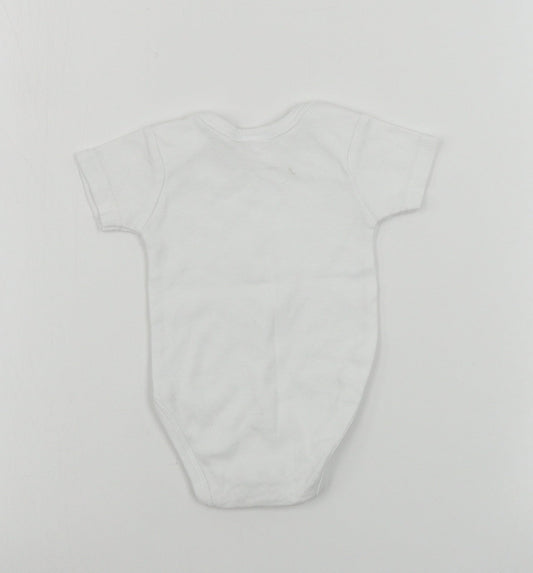 JUST TOO CUTE  Girls White   Babygrow One-Piece Size 0-3 Months