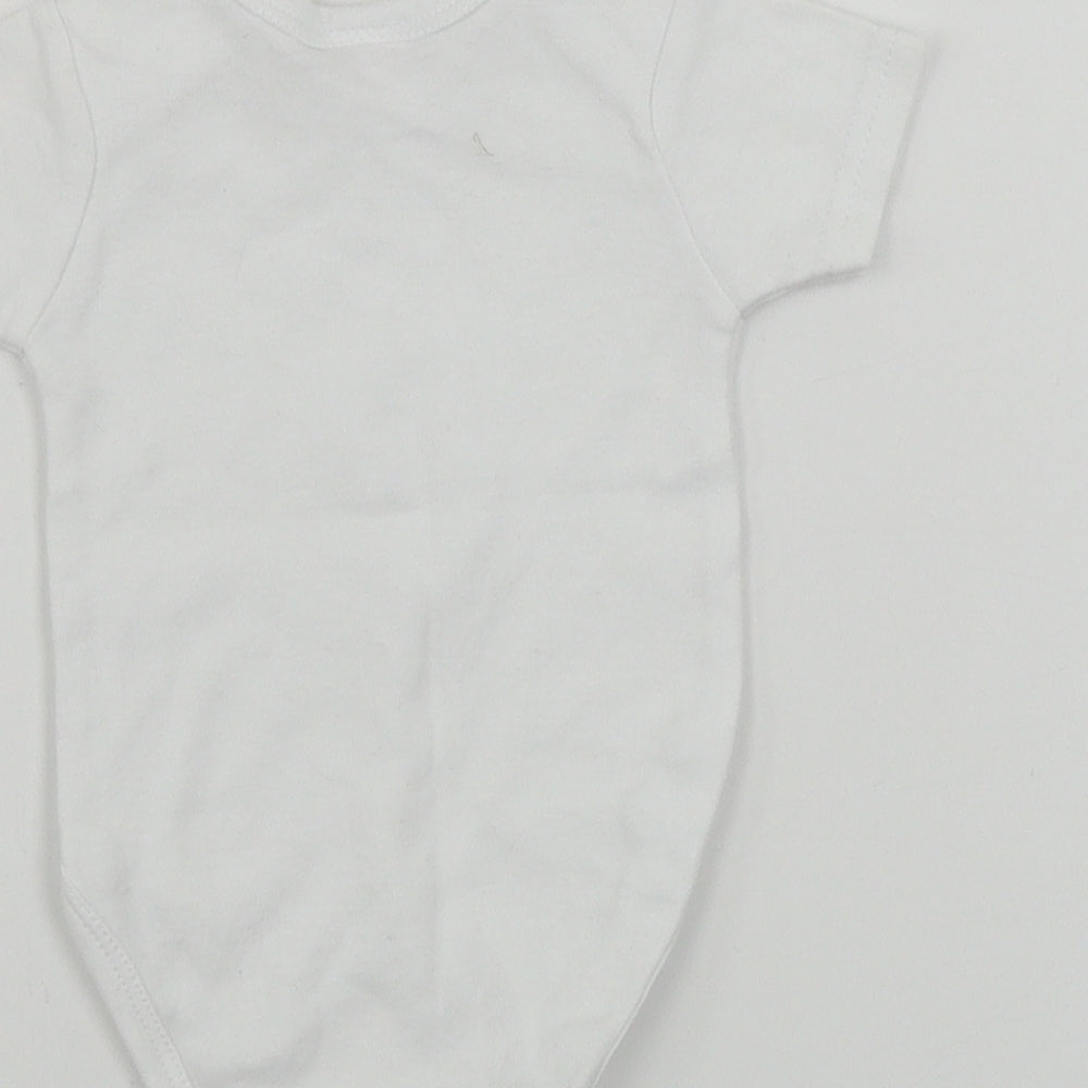 JUST TOO CUTE  Girls White   Babygrow One-Piece Size 0-3 Months