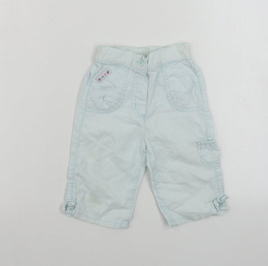Cherokee  Girls Blue   Cargo Trousers Size 12-18 Months