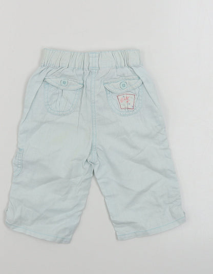 Cherokee  Girls Blue   Cargo Trousers Size 12-18 Months