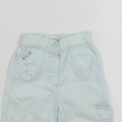 Cherokee  Girls Blue   Cargo Trousers Size 12-18 Months