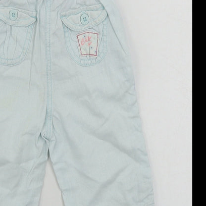 Cherokee  Girls Blue   Cargo Trousers Size 12-18 Months