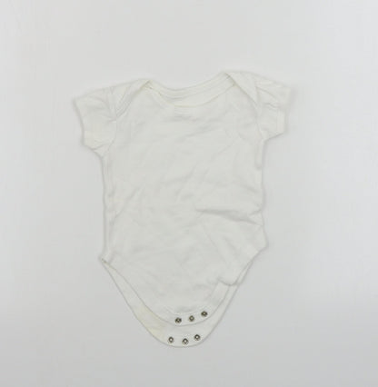 George  Baby White   Babygrow One-Piece Size 6-9 Months