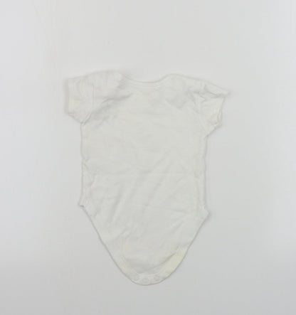 George  Baby White   Babygrow One-Piece Size 6-9 Months