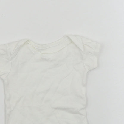 George  Baby White   Babygrow One-Piece Size 6-9 Months