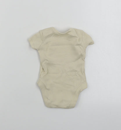 George  Boys Beige   Babygrow One-Piece Size 0-3 Months