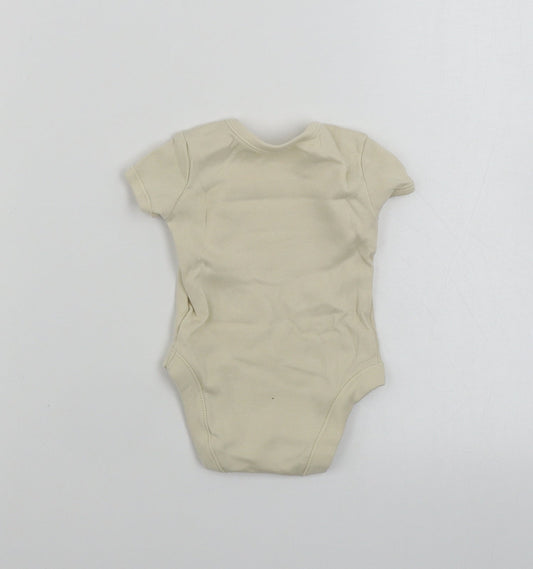 George  Boys Beige   Babygrow One-Piece Size 0-3 Months