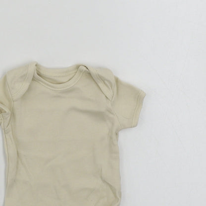 George  Baby Beige   Babygrow One-Piece Size 0-3 Months