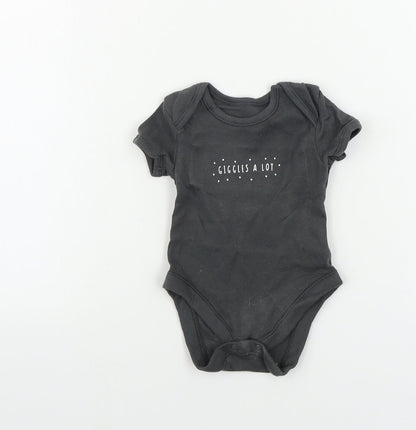 George  Baby Grey   Babygrow One-Piece Size 0-3 Months