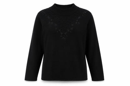 Bonmarché Womens Black Pullover Jumper Size M