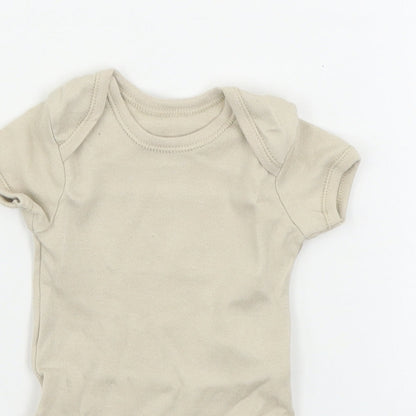 George  Baby Beige   Babygrow One-Piece Size 0-3 Months