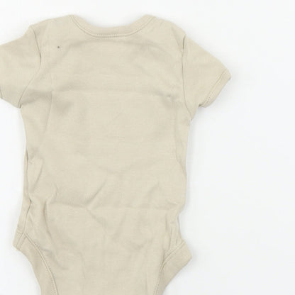George  Baby Beige   Babygrow One-Piece Size 0-3 Months