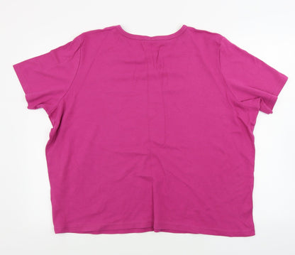 bm collection   Womens Purple   Basic T-Shirt Size XL