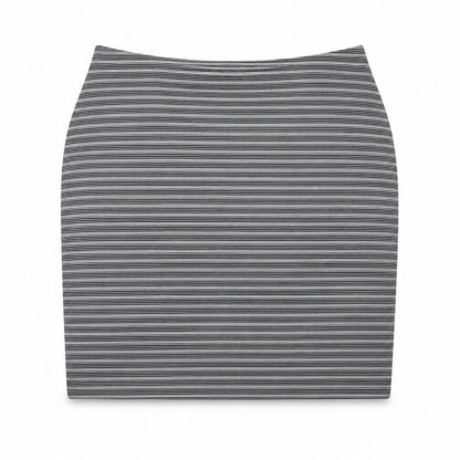 inocence Womens Grey Striped  Bandage Skirt Size 12