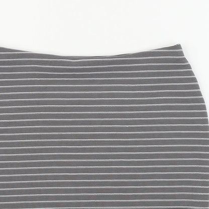 inocence Womens Grey Striped  Bandage Skirt Size 12