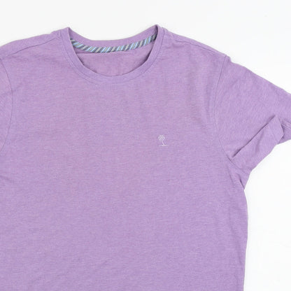 George  Mens Purple    T-Shirt Size S
