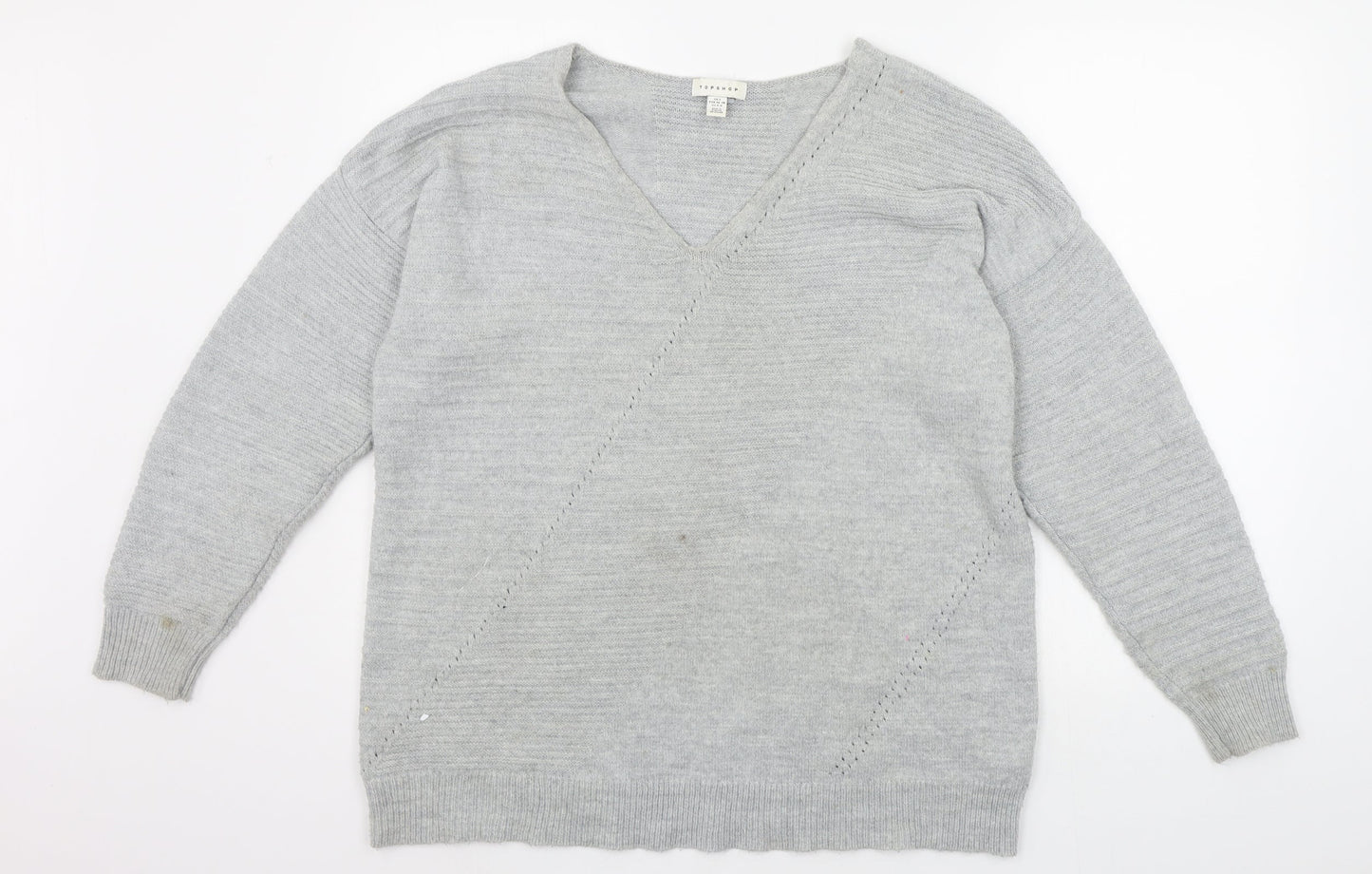 Womens UK Size S Topshop Black Pullover Jumper