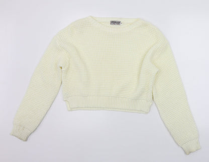 Refinery Womens Beige   Pullover Jumper Size M