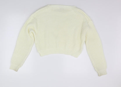 Refinery Womens Beige   Pullover Jumper Size M