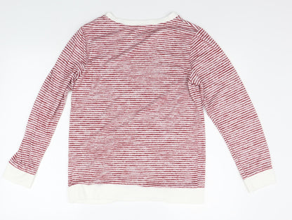 Womens UK Size S LOVE TO LOUNGE Red Pullover Jumper