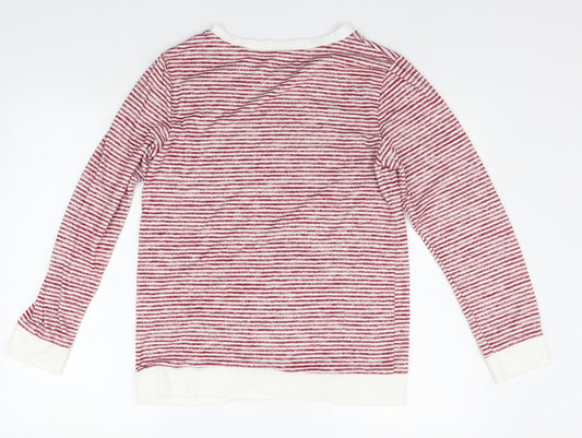 Womens UK Size S LOVE TO LOUNGE Red Pullover Jumper
