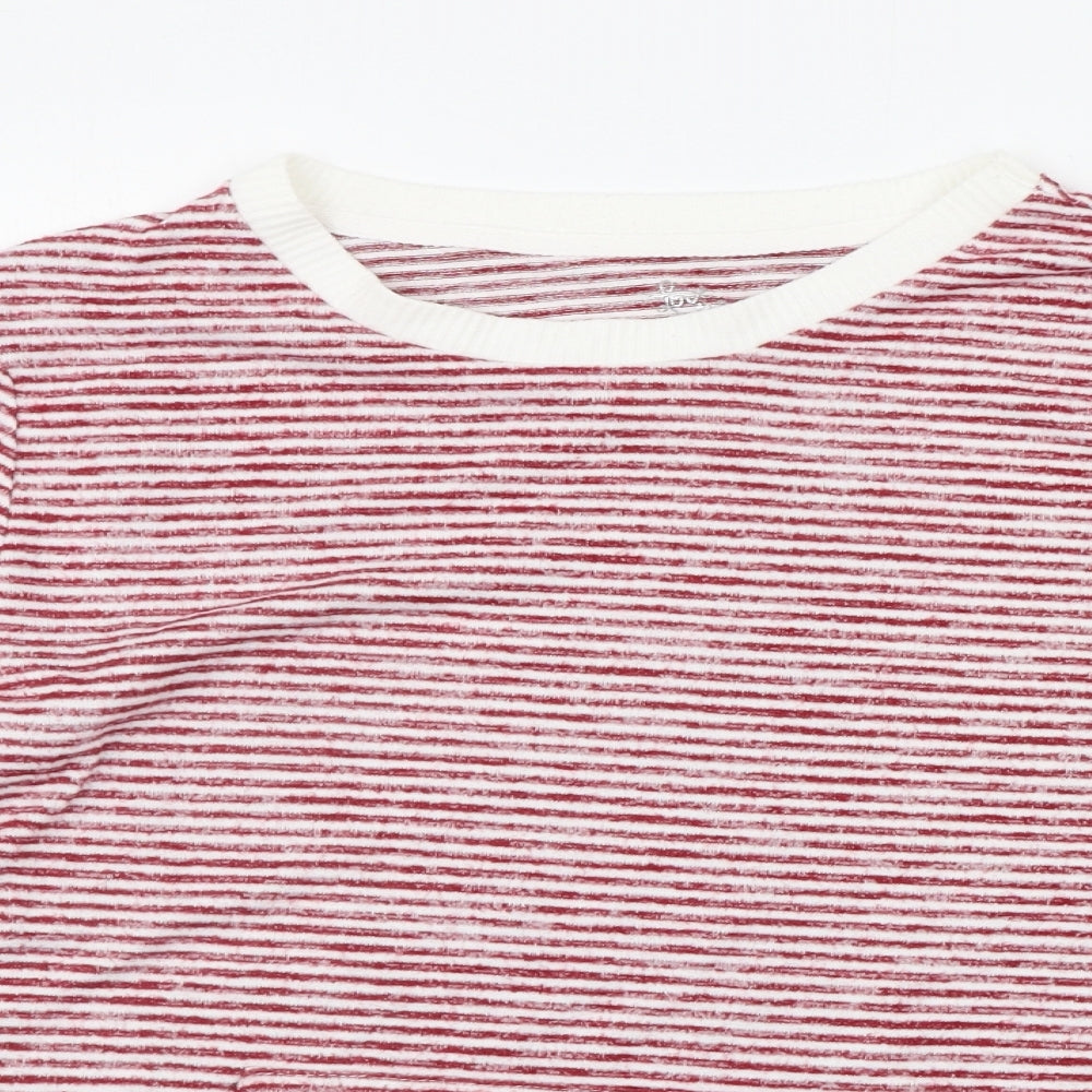 Womens UK Size S LOVE TO LOUNGE Red Pullover Jumper
