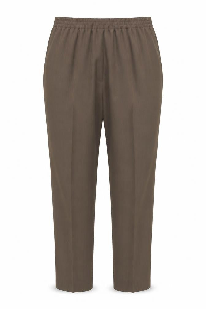 Womens UK Size 14 Preworn Regular Fit  Brown Trousers