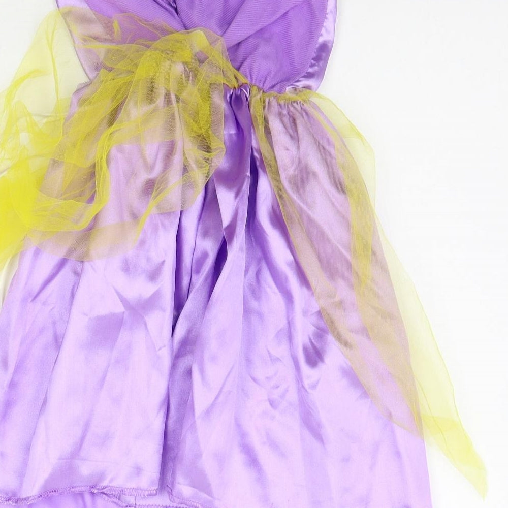 Preworn Girls Purple   A-Line  Size 3 Years  - Sequin detail