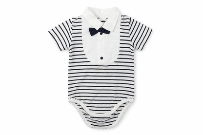 H&M Baby Black Striped  Babygrow One-Piece Size 9-12 Months