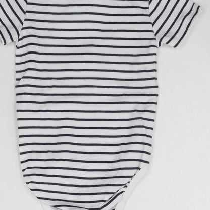 H&M Baby Black Striped  Babygrow One-Piece Size 9-12 Months