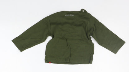 SIMPLY COLOURS Baby Green   Basic T-Shirt Size 9-12 Months