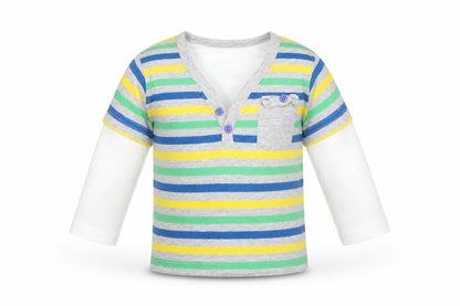 Early Days Baby Multicoloured Striped  Basic T-Shirt Size 6-9 Months