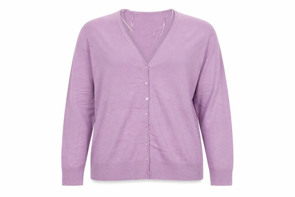 Bonmarché Womens Purple Cardigan Jumper Size XL