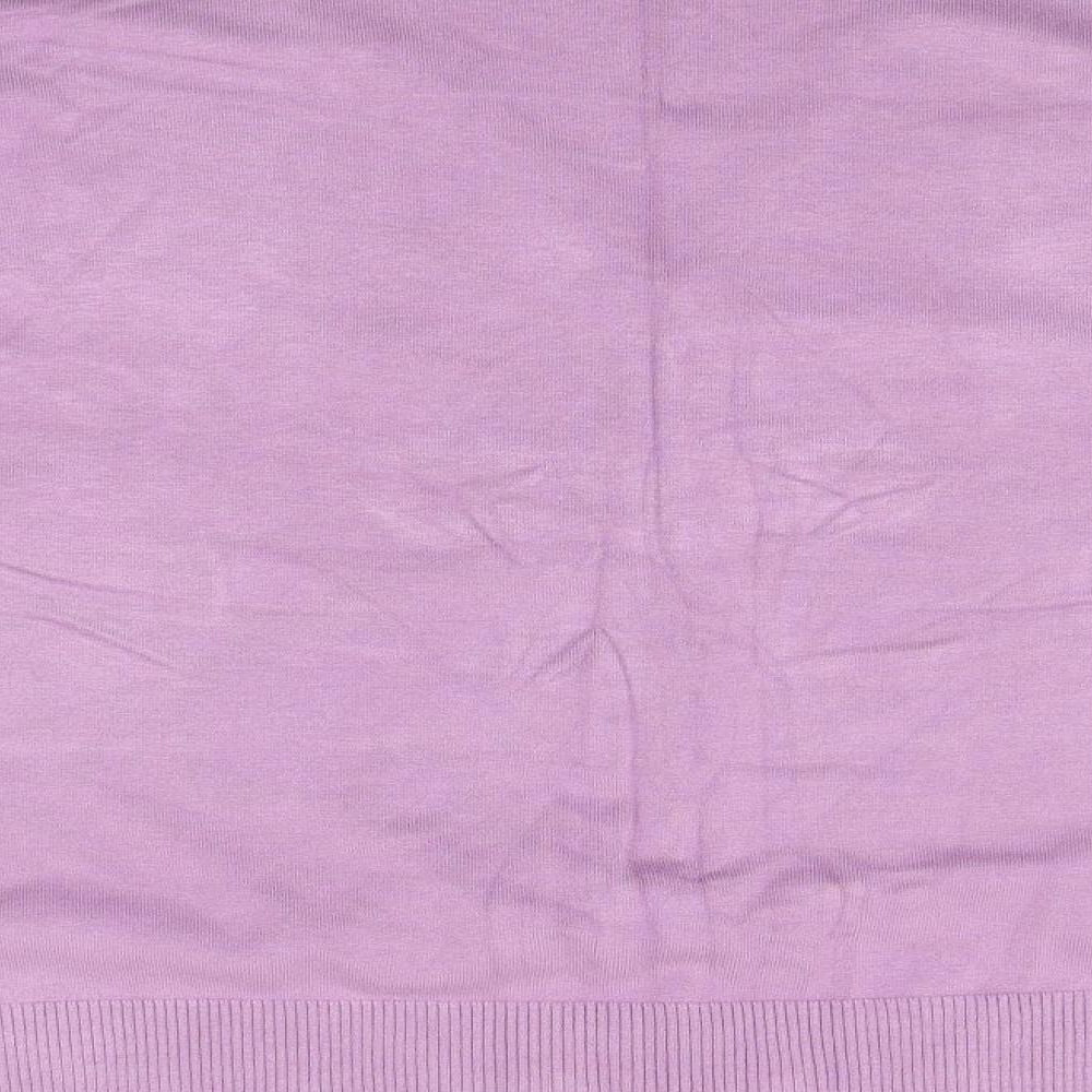Womens UK Size XL bm collection Purple Cardigan Jumper