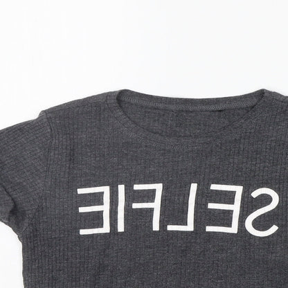 915 Generation Girls Grey   Basic Polo Size 12-13 Years