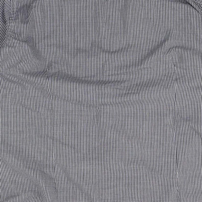 Retro Fire Mens Blue Check   Button-Up Size XL