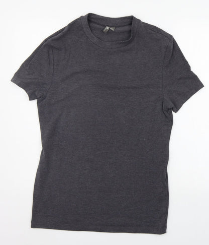 Womens UK Size L ASOS Grey Basic T-Shirt