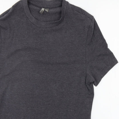 Womens UK Size L ASOS Grey Basic T-Shirt