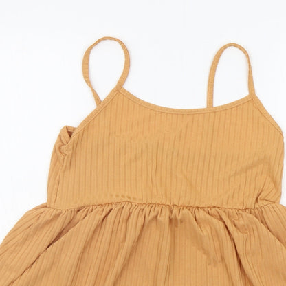 Boohoo Womens Beige   A-Line  Size 8