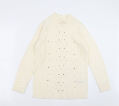Womens UK Size 8 Together Ivory Pullover Jumper